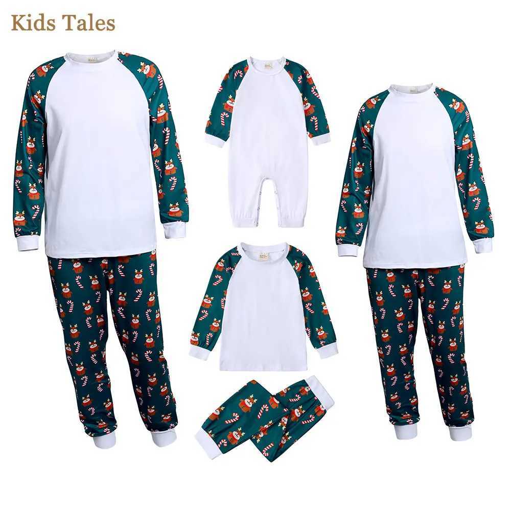 Match Family Pajama Set Christmas Pjs Father Mother Children Long Sleeve Deer and Snowflake Pajama Holiday Lounge Set W241008