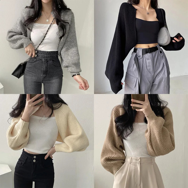 Womens Cardigan Sweaters Oversized y Knit Kimono Slouchy Wrap Batwing Open Front Outwear Coat 240924