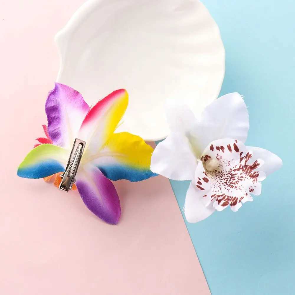 2PCS Hair Accessories Beach Flower Hair Clip Bridal Hair Accessories Orchid Wedding Accessories W241007