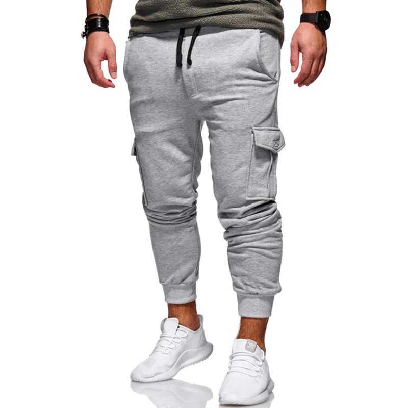 2023 New Men Breathable Slim Casual Pants Muscle Fitness Sports Trousers Bottoms Male Running Training Leggings Jogging TrackpanX241008