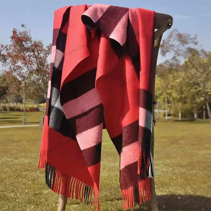 men classic long qualityHeadband Big Designer printed Shawls women and scarf go Check Scarf Winter cashmere fashion Plaid qualityHeadb