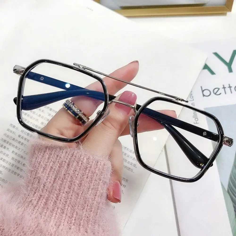 Anti Blue Light Glasses Women Men Trendy Office Optical Spectacle Blue Ray Blocking Eyewear Fashion Metal Frame Computer GogglesX241008