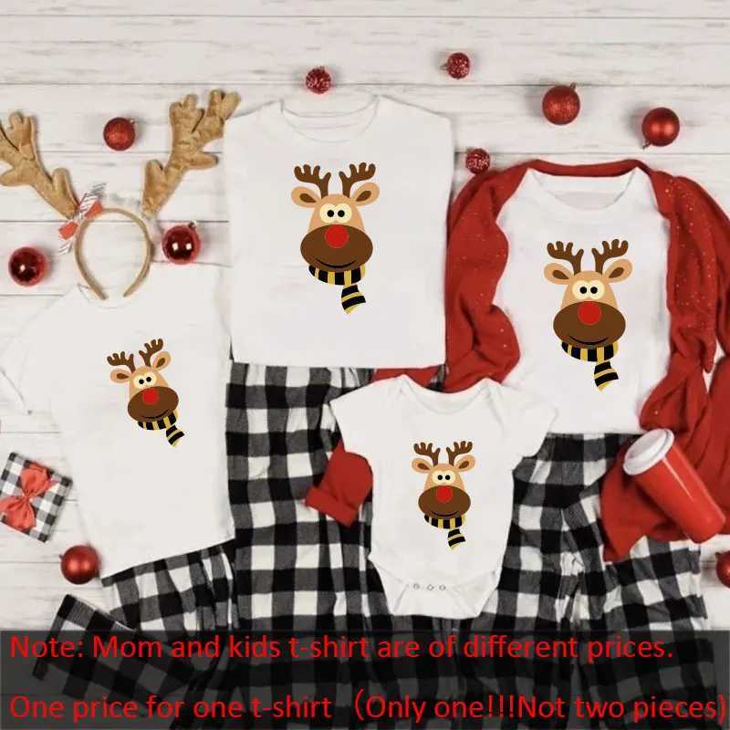 Merry Christmas Family Shirts Family Christmas T-shirts Mom and Me T-shirts Family Matching Christmas Clothing W241008