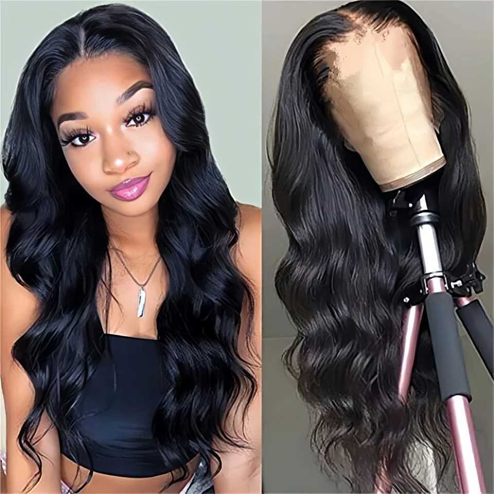 Wig womens mid-section curly hair black big wave 26-inch synthetic fiber high-temperature silk wig head coverXJ241008