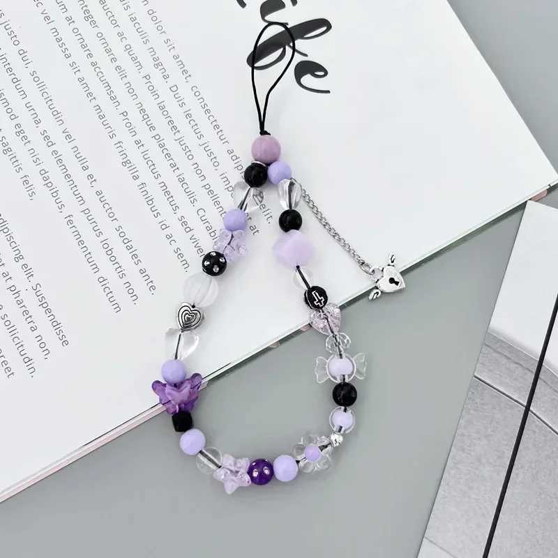 2024 Explosive Ins Style Personality Phone Camera Phone Chain Acrylic Beads Phone StrAP Keychain StrAPX241008