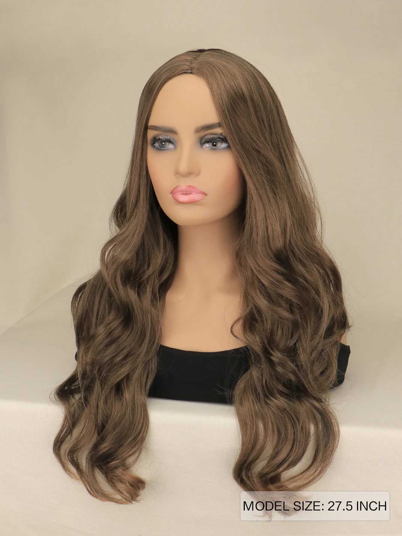 Long Black Brown Cosplay Wigs Curly Halloween Costumes Women Long Wavy Womans Color Synthetic Hairs Natural Party WigsXJ241008