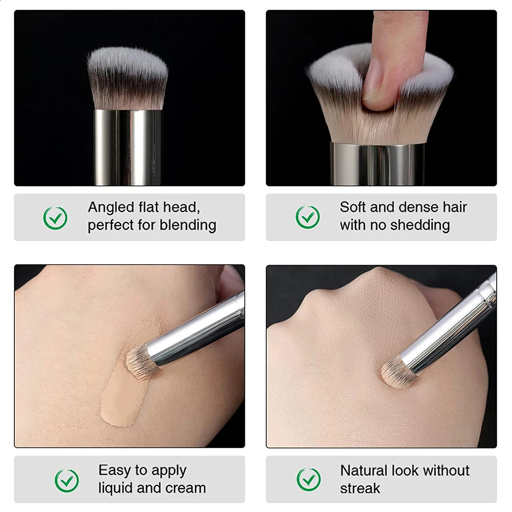 Professional cosmetic brush concealer angle seamless cover cosmetic brush liquid detailed cosmetic brush beauty tools 241008