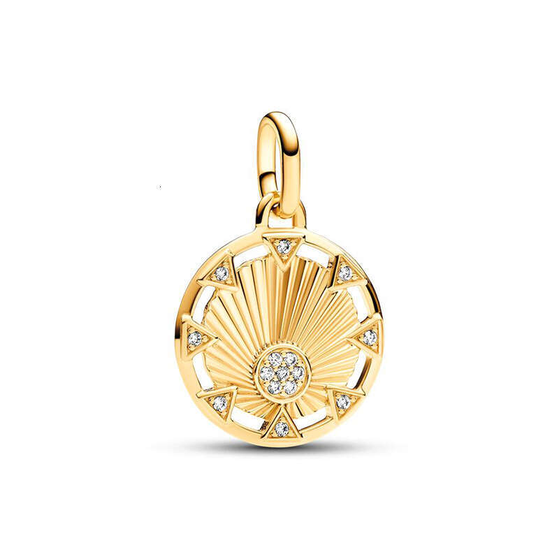 925 2024 New Gold Plated Silver ME Pearl Sun Mini Dangle Charm Anchor Charm Fit Me k Bracelet DIY Women Jewelry