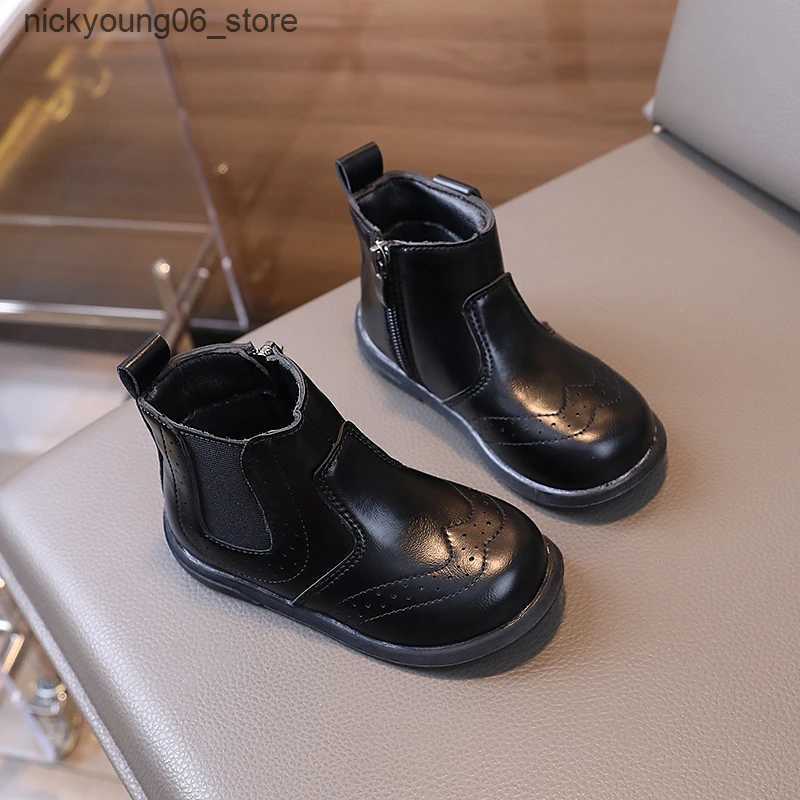 Boots Autumn Winter Baby Boys Girls Casual Boots British Style Children Short Boots Soft Sole Anti Slip Kids Outdoor Shoes Size 21-30 L240910