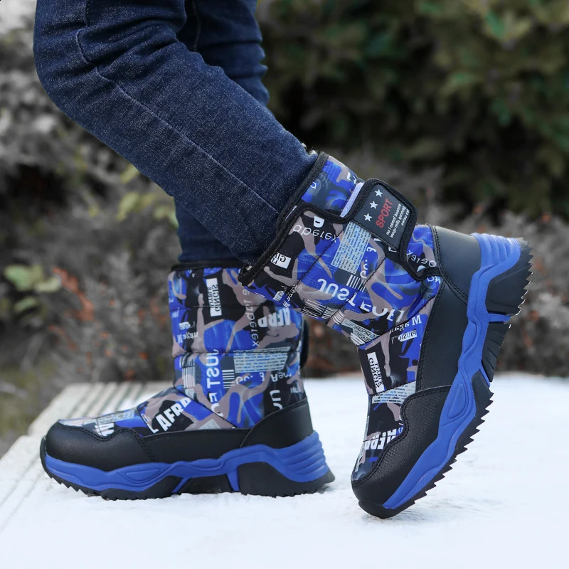 Cute Winter Girl Lipsless Snow Boots Childrens Mountain Skiing Warm Felt Boots School Outdoor Activities European Size 31-39 240925