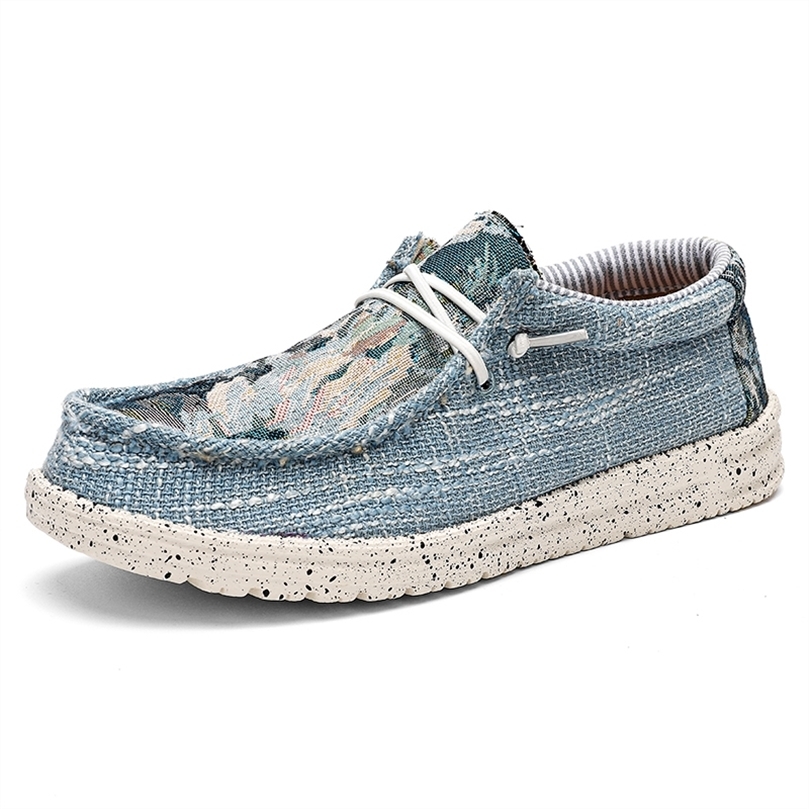 Ultra light mens casual canvas shoes comfortable mens casual canvas shoes breathable and sliding on a flat surface mens driving 241008