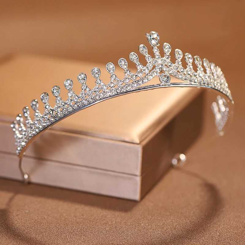 Itacazzo Bridal Headwear Silver Womens Classic Wedding Dress Crown Girl Birthday Tiaras W241007