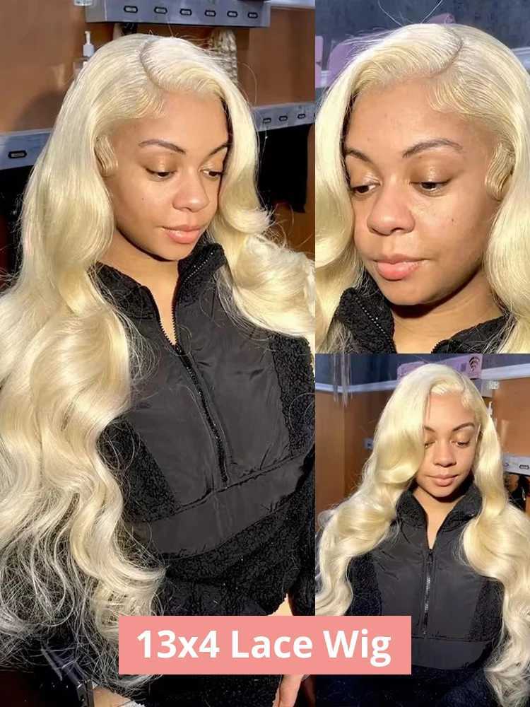 30 36 40 Inch 613 Honey Blonde Body Wave 250% Density 13x6 HD Lace Front Human Hair Wigs 13x4 HD Lace Frontal Wig for WomenXJ241008