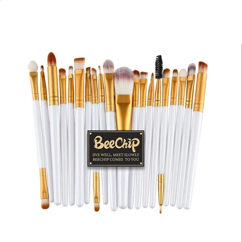 20 piece makeup brush set eye shadow brush set basic brush beauty tools super soft artificial fiber complete set 241008
