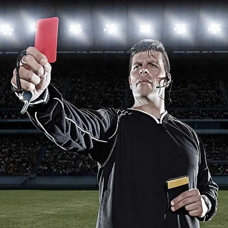 Football Reree Red Card and Yellow Card Tool Profinal Football Match Reree Kit Football Standard CardW241008