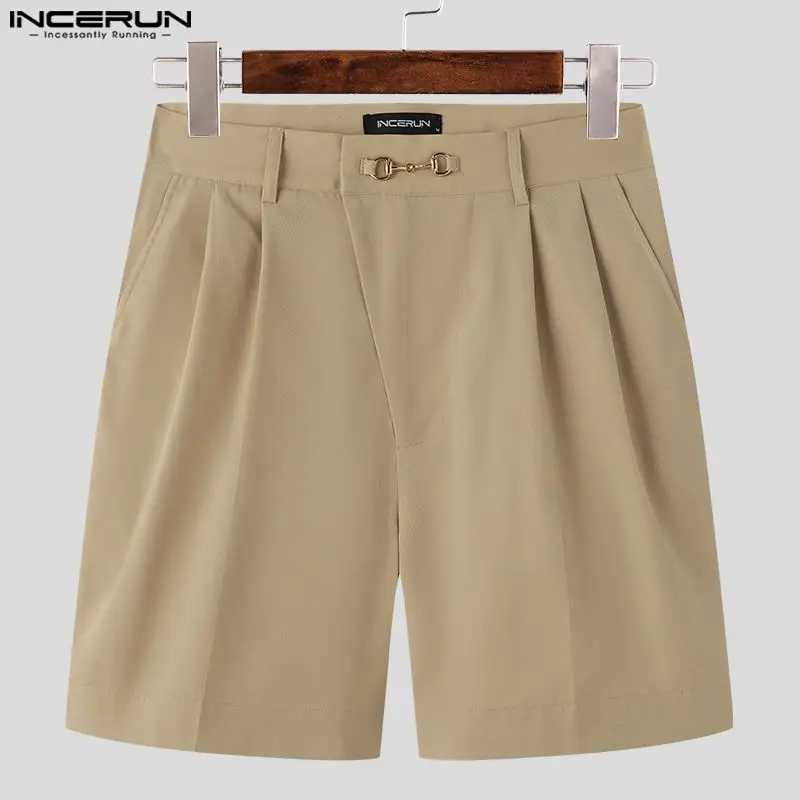 Mens Casual Shorts Button Solid Color Summer Jogger Mens Street Clothing 2023 Korean Fashion Casual Mens Shorts S-5XLW240713