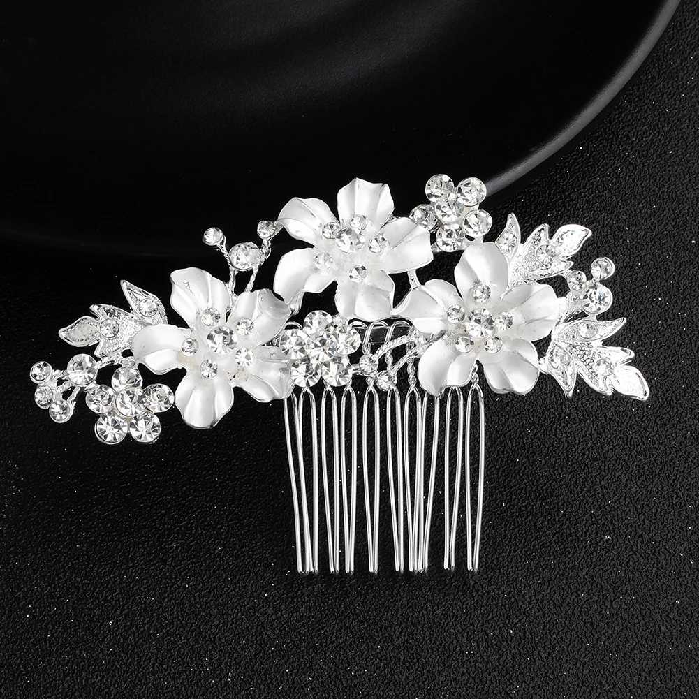 Bridal Wedding Hair Accessories Crystal Gold and Silver Hair Combs Suitable for Women Bridal Headwear Party Jewelry Bridesmaids Gifts W241007