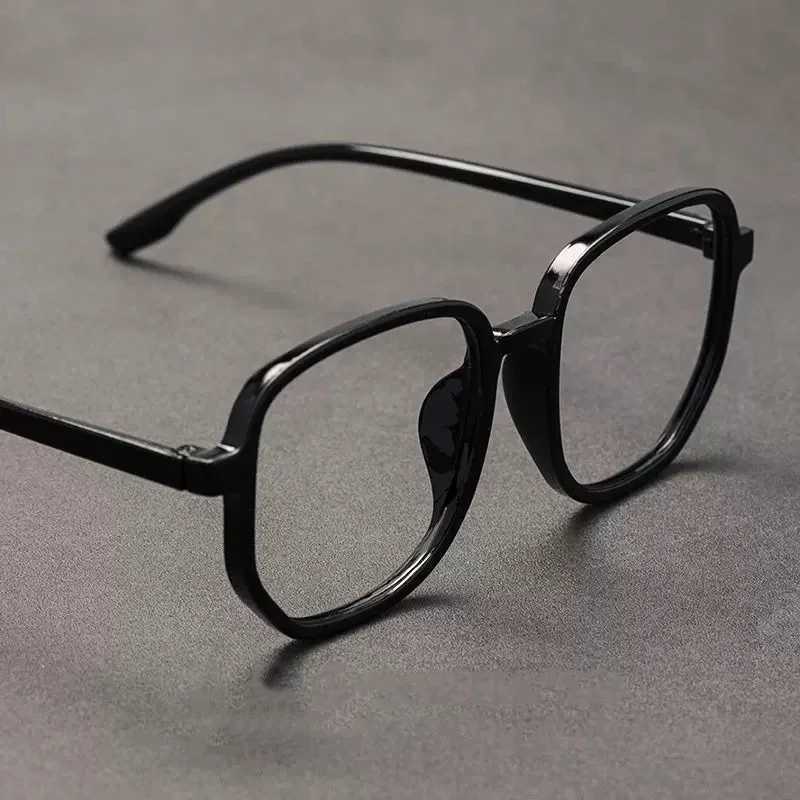 Black Square Frame Glasses Women Girls Oversized Spectacle Frames Eyewear Plastic Anti-Blue Light Reading Computer EyeglassesX241008