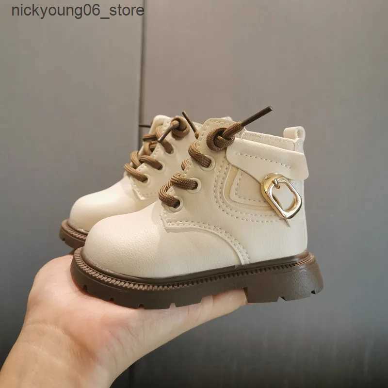Boots Winter Kid Shoes Plush Thick Short Boot Baby Walking Shoe Baby Shoe Cotton Shoe Girl Shoes Girls Boot Fashion Boots Zapatos Nio L240910