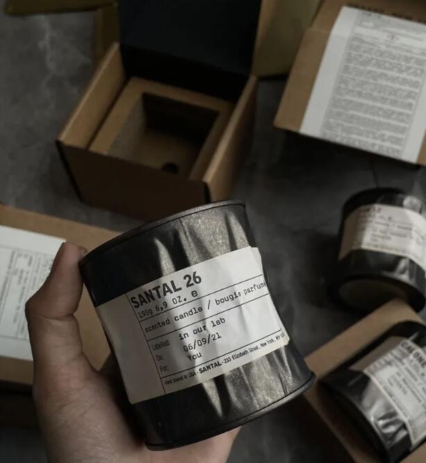 59.5G*3 Scented Candles Santal 26 Candle Incense Parfum Shell Wax Grasse New York Long Lasting Smell