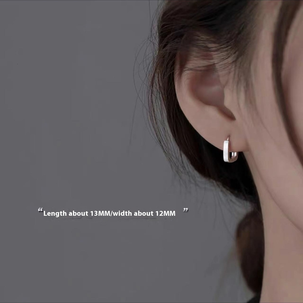 Pure sier needle niche light earrings, 2024 new women's earrings