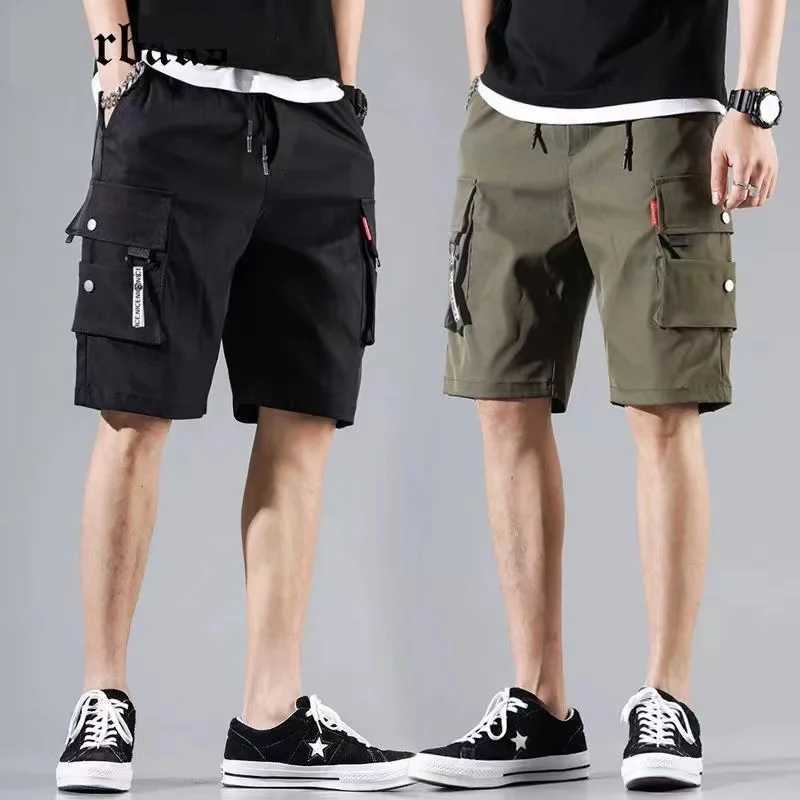 Summer casual shorts mens fashion Instagram explosion loose casual trend wearing Korean version casual pantsW240713