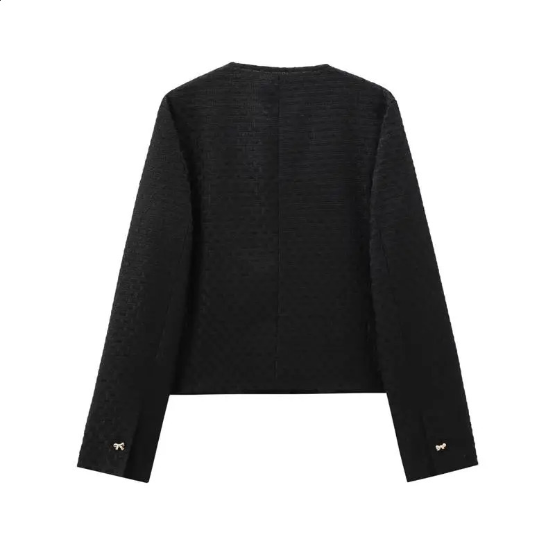 TRAF Jacket Autumn Womens Coat Fashion Button Decoration Womens Jacket and Coat Street Fashion Warm Autumn Coat 241007