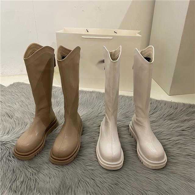 Over The Knee Long Martin Boots For Women In The Autumn Fashion Boots Thick Soled Slim Flat Fashion High Knight Boots Trend 240826