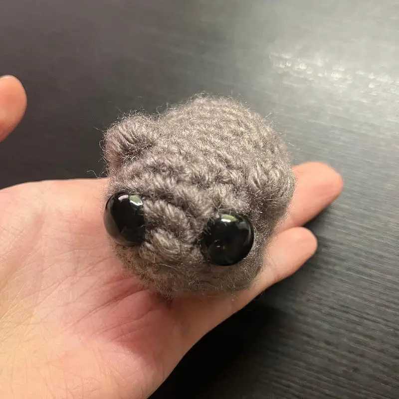 Meme Sad Hamster Plush Toy Sad Hamster Keychain Ring for Accries Bag Fun Pendant Keychain Jewelry Fan GiftXJ250409
