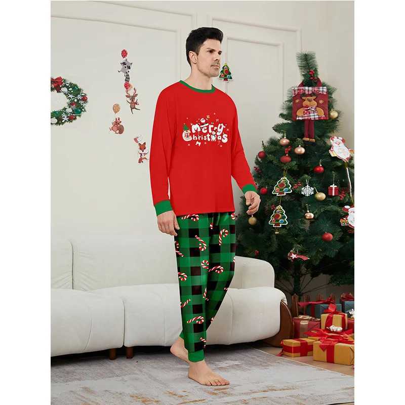 2025 Christmas Matching Set Family Pajama Set Christmas Father Daughter Family Appearance Clothing Adult Childrens Pajamas W241008