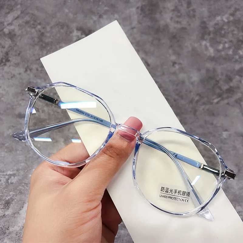 Unisex Anti-Stress Decorative Blue Light Blocking Filter Computer Glasses Men Women Frame Eyeglasses Clear SpectaclesX241008