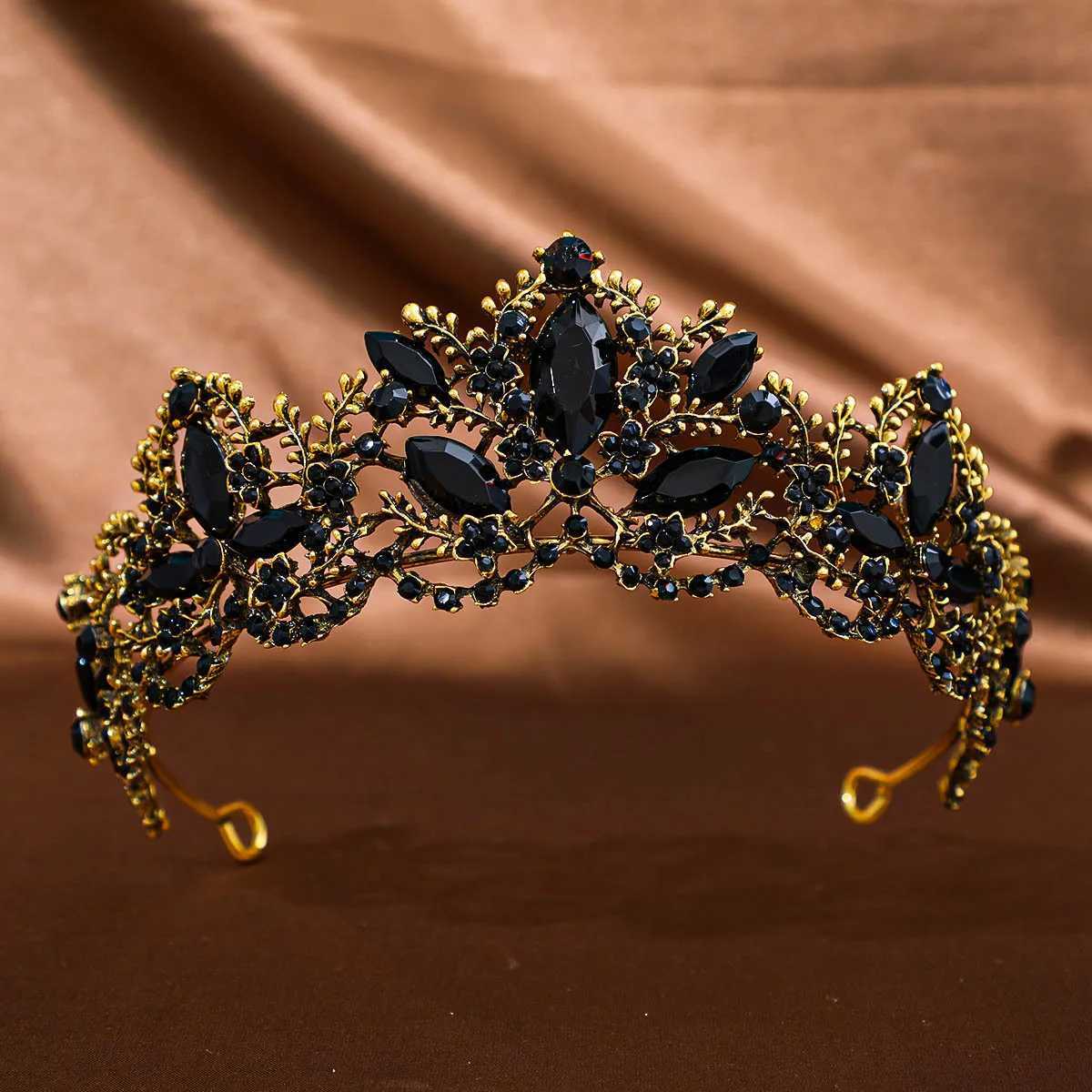 1 piece of retro Baroque headpiece luxury bridal wedding crystal queen headpiece rhinestone headband hair accessories W241007