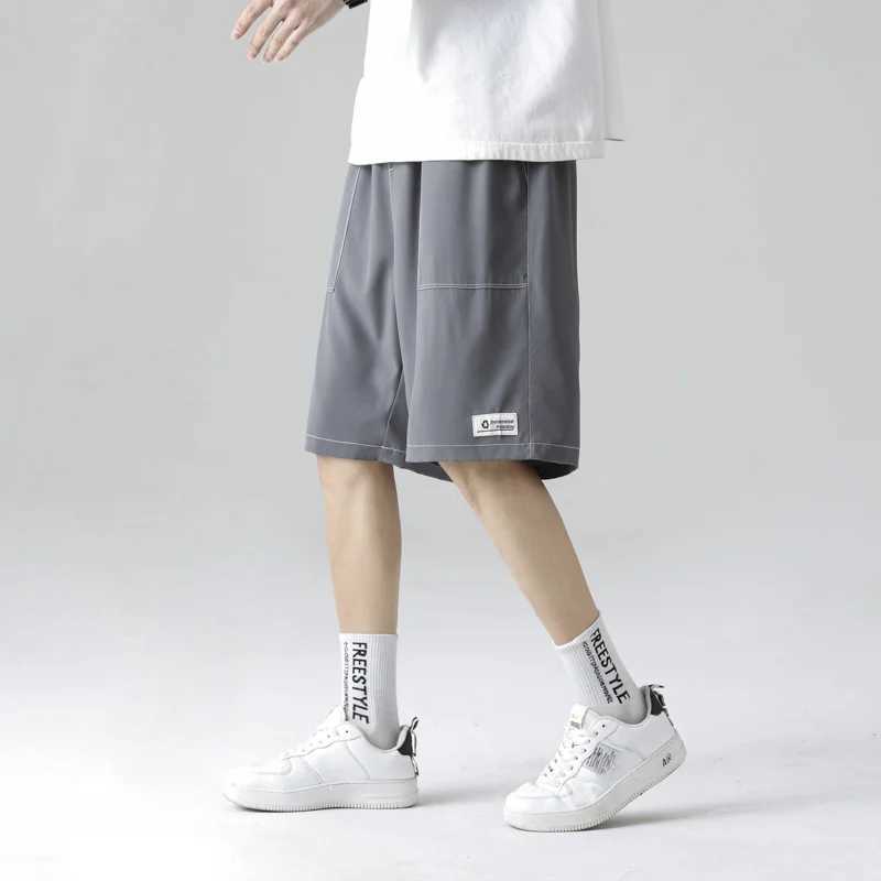 2023 Y2K Summer New Mens Capris Casual Edition Work Clothes Loose Mens 90s Fashion ShortsW240713