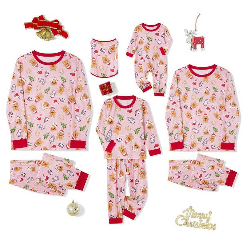 Family Matching Christmas Pajama Set Christmas Tree Printed Long Sleeve Top Autumn/Winter Elastic Waist Pants W241008