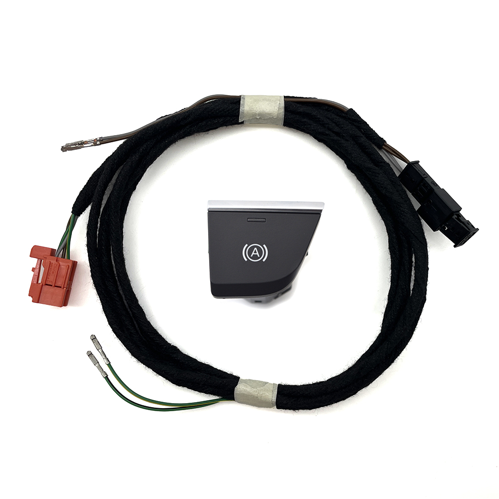 Hill Hold / Auto Hold Switch And Wire For Audi Q5 FY White backlight button LHD 80B 927 143 143 A 80B927143