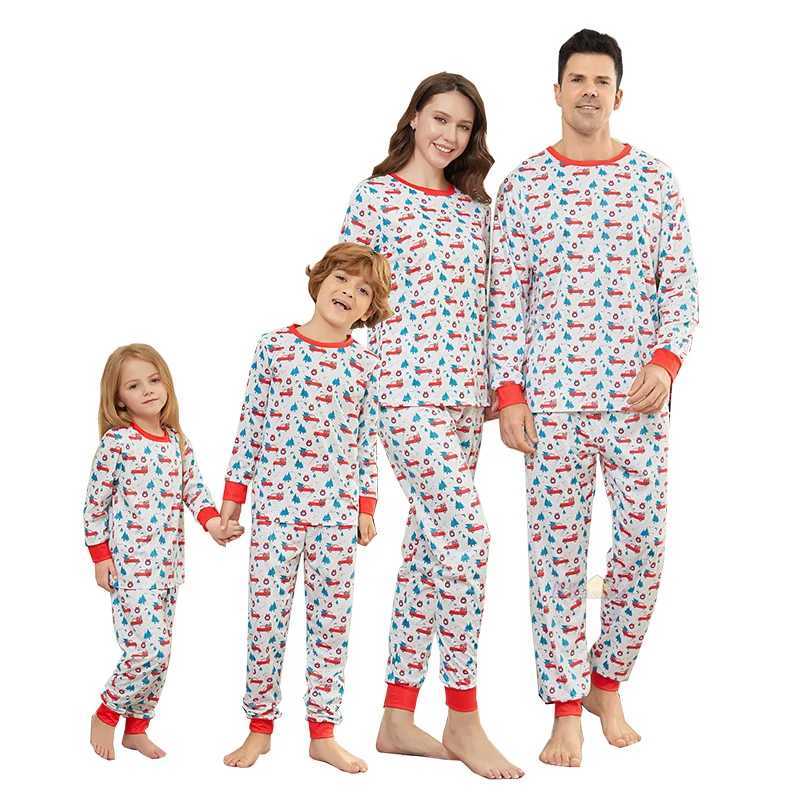 Christmas Pajamas Family Matching Set 2025 Santa Claus Childrens Clothing Baby jumpsuit W241008