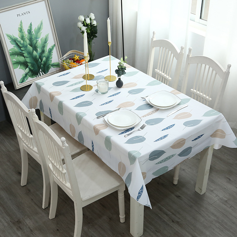 Home cozy wholesale tablecloth ins tablecloths waterproof oilproof no-wash senior sense pvc fruit plant leaves table mat cloth