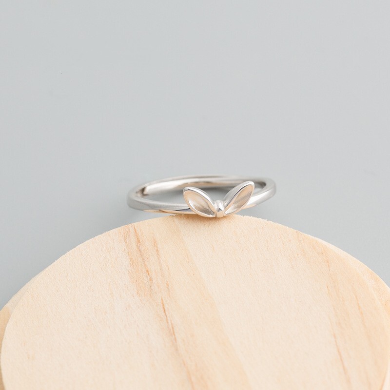 Rabbit Ear Ring, Female Personality, Simple and Cute temperament, Student Adjustable Open Ring