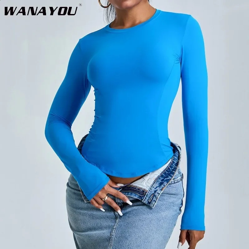 WANAYOU Womens Long Sleeve Yoga Shirt for Winter Fitness Running Fitness Clothing for Exercise Drying Fitness Breathable High Elasticity Sports Top 24