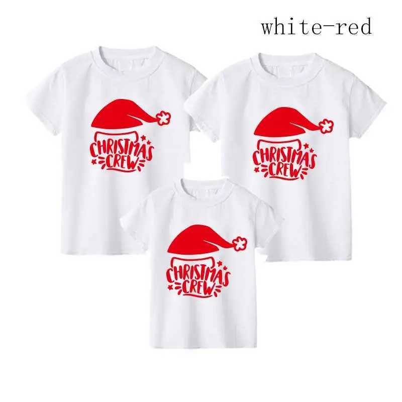 New Year Family Appearance Christmas T-shirt Clothing Family Matching Clothing Mother Daughter Son Mom and I Shirts W241008