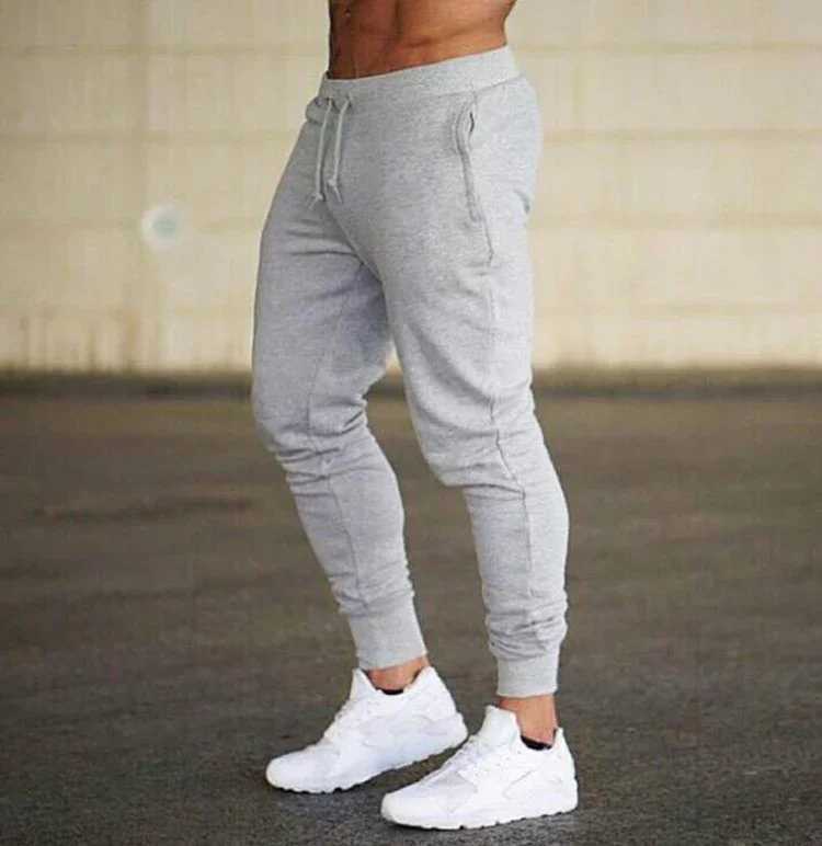 New Jogging Pants Men Sport Sweatpants Running Pants Men Joggers Cotton Trackpants Slim Fit Pants Bodybuilding TrouserX241008