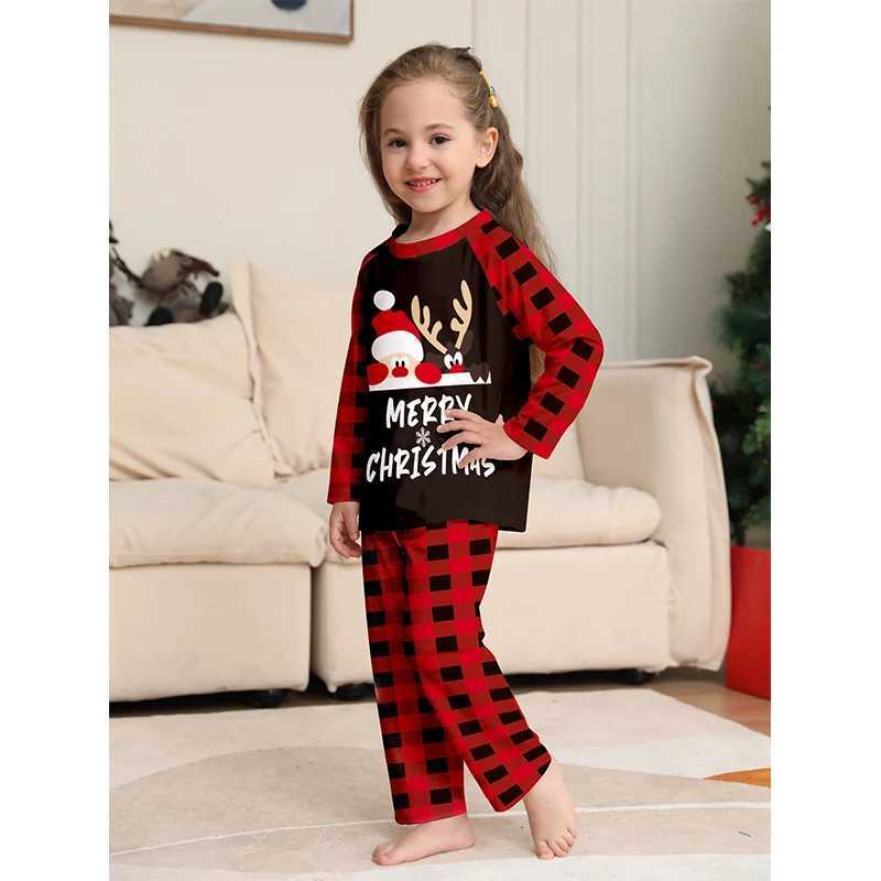 Family Christmas Set Pajama Competition 2024 Christmas Elk Adult Children Mother Daughter Appearance Pajama Childrens Casual Clothing Pjs Clothing W24