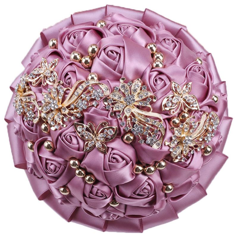 Chic Bridesmaid & Bride Bouquet Set - Premium Quality Wedding Flowers