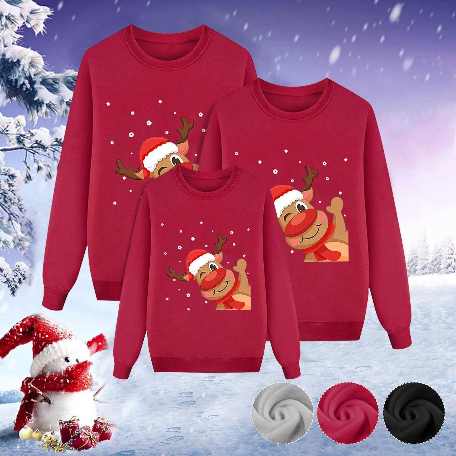 Family Christmas sweater Christmas sweater jersey mother father child girl boy matching clothing winter sweater skydiving family appearance Navidad W2