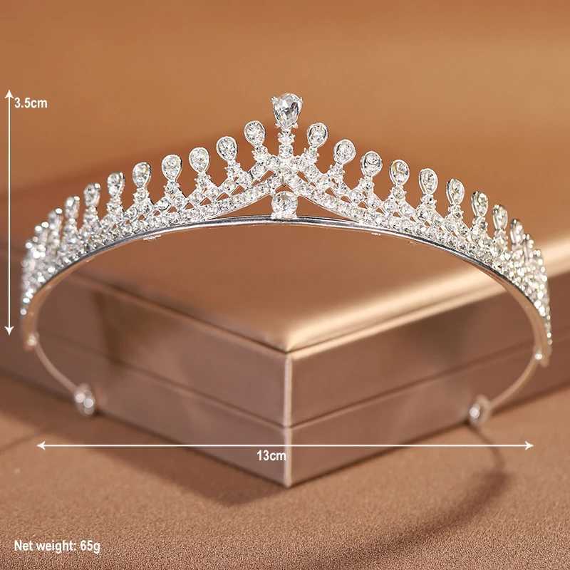 Itacazzo Bridal Headwear Silver Womens Classic Wedding Dress Crown Girl Birthday Tiaras W241007
