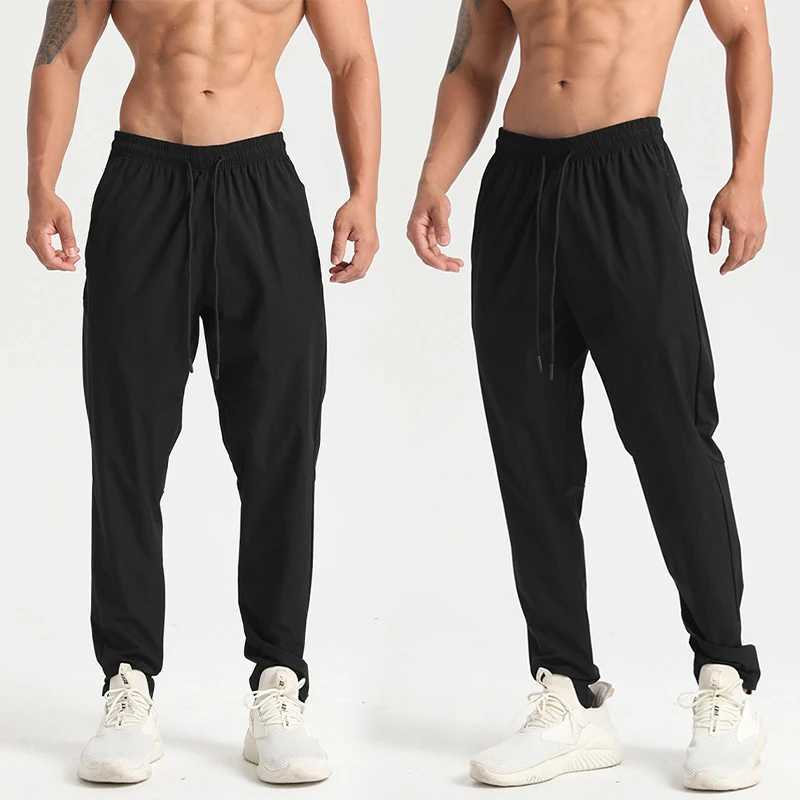 Men Gym Jogging Sport Pants Thin Loose Quick-Dry Long Exercise Clothing Zipper Pockets Training Bodybuilding Trouser MarathonX241008