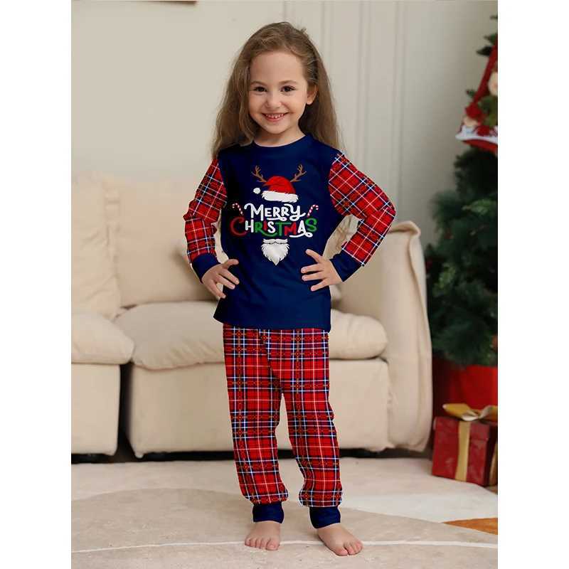 Christmas Pajama Set Family Match 2025 New Christmas Long Sleeve Adult Couple Mom Dad My Daughter Pajama Clothing W241008