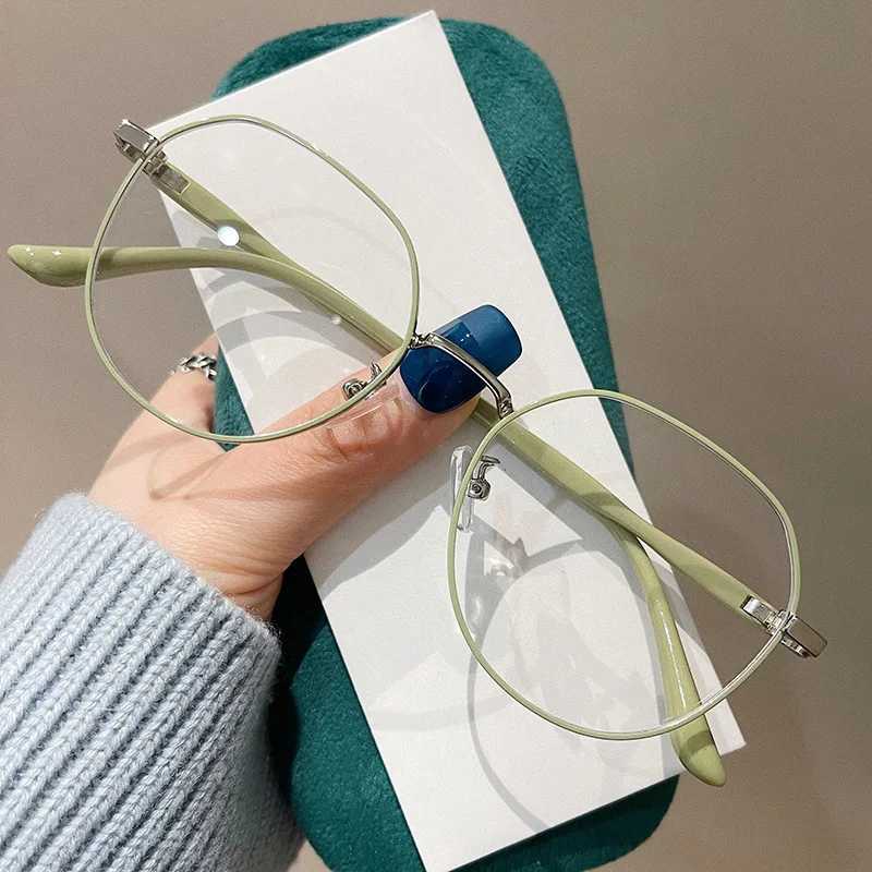 Unisex New Trend Blue Light Blocking Glasses Men Women Vintage Round Optical Psectacle Eyeglasses Frames Retro Computer EyewearX241008