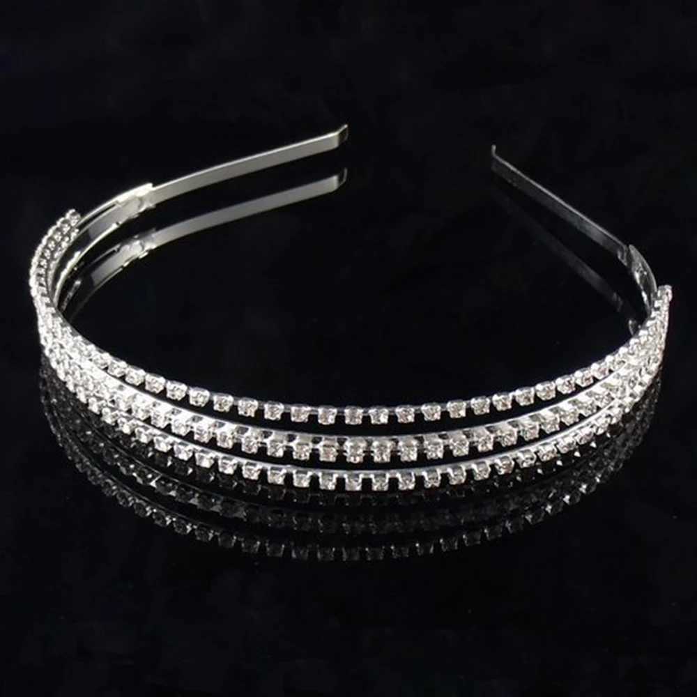 AINAMEISI Fashion Bridal Hair Accessories Womens Hair Pearl Crystal Water Diamond Wedding Crown Headwear Wedding Hair Jewelry W241007
