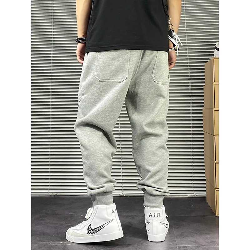 Korean Style Streetwear Loose Oversized Sweatpants Men Clothing Fashion Hip Hop Jogging Pants Male Plus Size Harajuku JoggersX241008